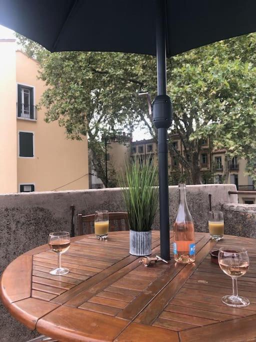Au Coeur De Ville Avec Terrasse Céret Zewnętrze zdjęcie